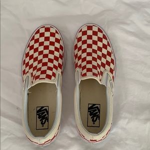 Red Checkered Vans